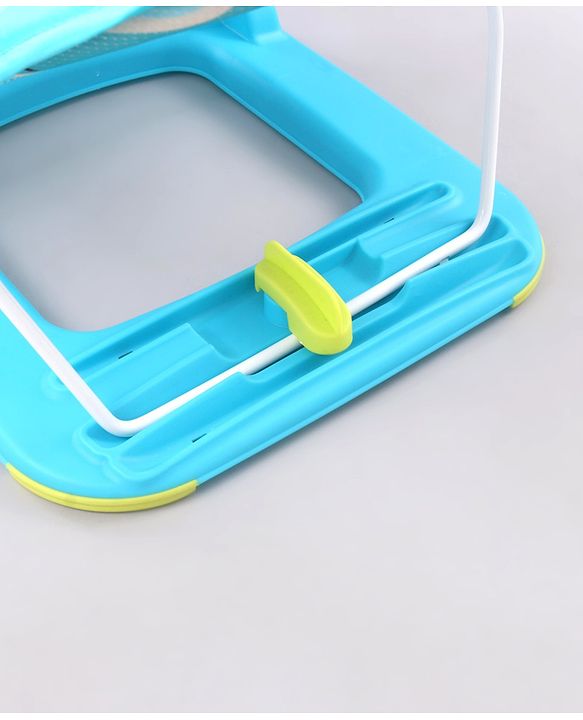 Babyhug Anti Slip Baby Bather with Aqua Print- Blue