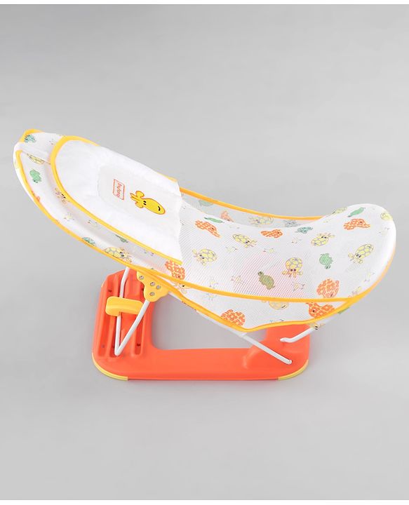 Babyhug Anti Slip Baby Bather Small with Animal Print- Orange