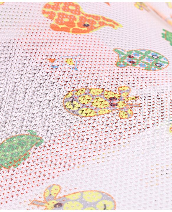 Babyhug Anti Slip Baby Bather Small with Animal Print- Orange