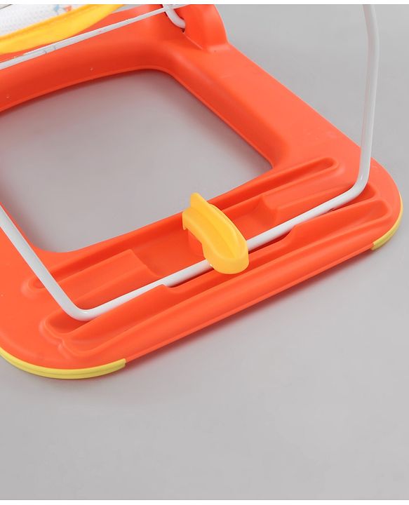 Babyhug Anti Slip Baby Bather Small with Animal Print- Orange