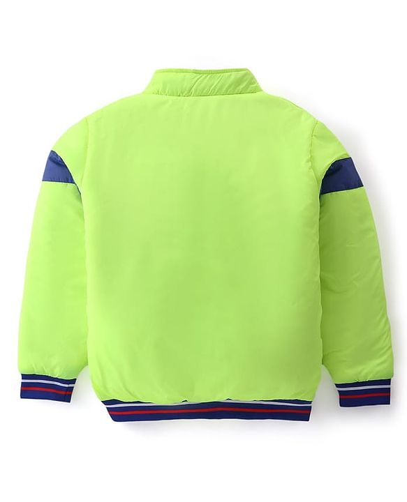 Pine Kids Full Sleeves Medium Winter Jacket - Neon Green