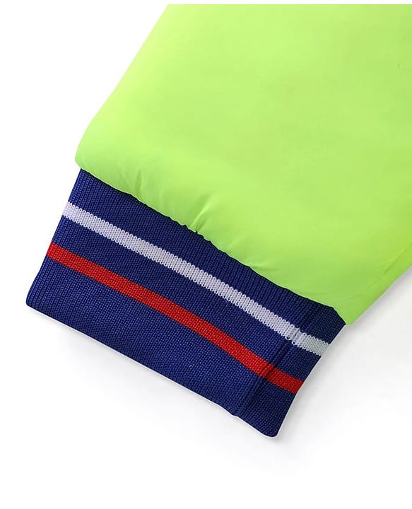 Pine Kids Full Sleeves Medium Winter Jacket - Neon Green