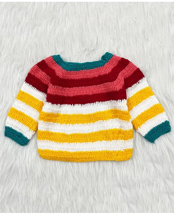 Yellow and clearance red sweater