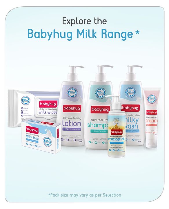 Babyhug Mineral Oil Free Daily Massage Oil with Goodness of 7 Oils (Olive, Coconut, Sesame, Almond, Wheat Germ, Jojoba & Aloe Vera) - 100 ml