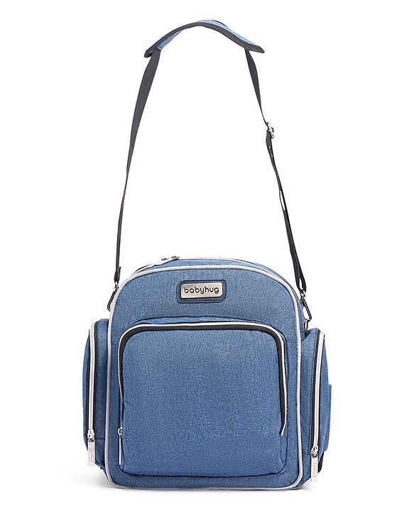 Babyhug Multipurpose Backpack Style Diaper Bag - Blue