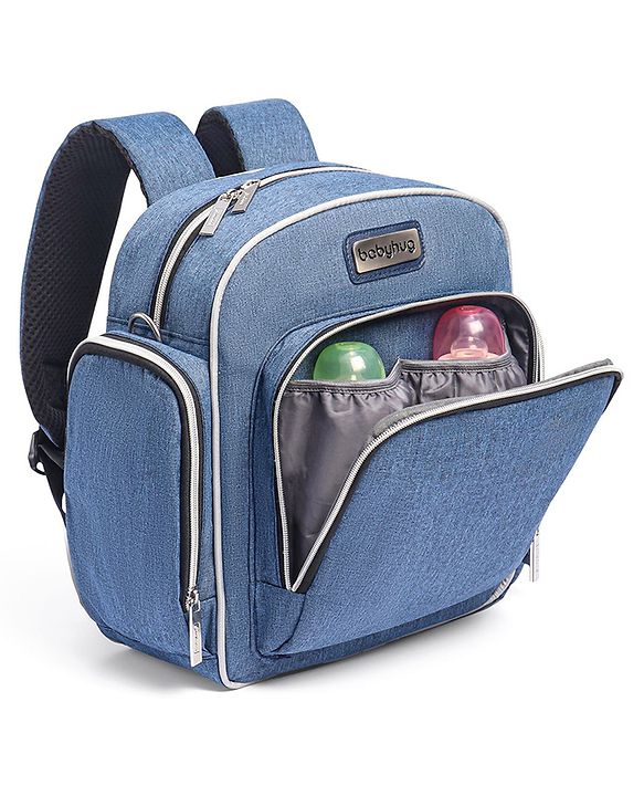 Babyhug Multipurpose Backpack Style Diaper Bag - Blue