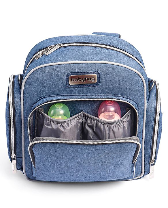 Babyhug Multipurpose Backpack Style Diaper Bag - Blue