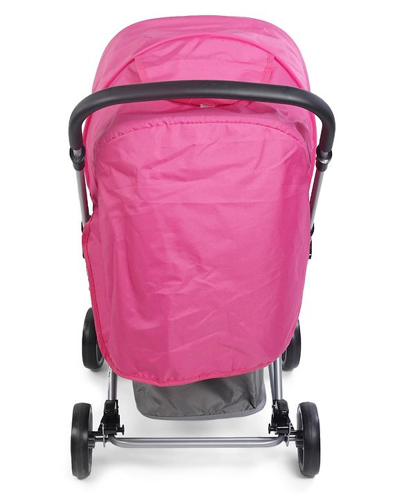 Babyhug 2 in 1 Rock and Roll Stroller Cum Rocker - Grey Pink