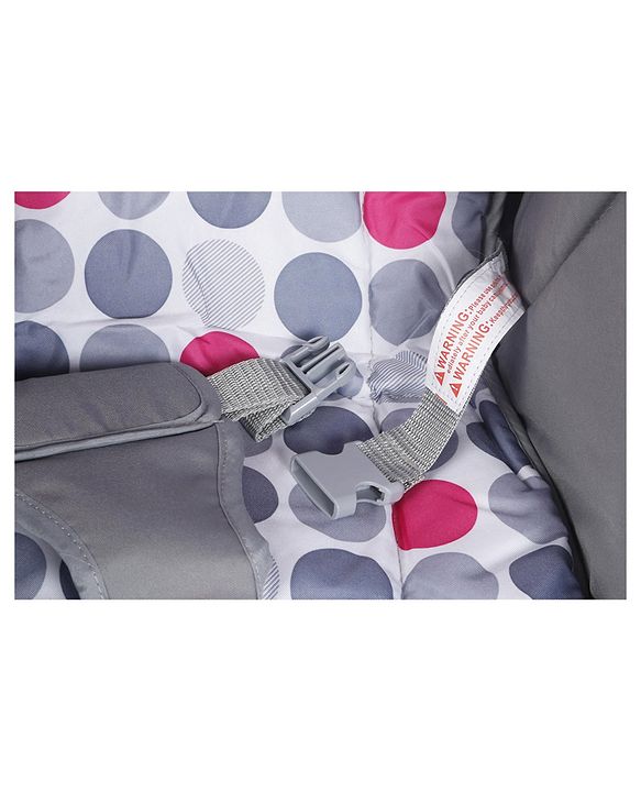 Babyhug 2 in 1 Rock and Roll Stroller Cum Rocker - Grey Pink