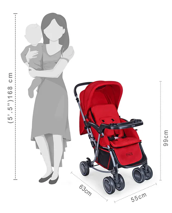 Babyhug 2 in 1 Rock and Roll Stroller Cum Rocker Red Online in India Buy at Best Price from FirstCry 1464139