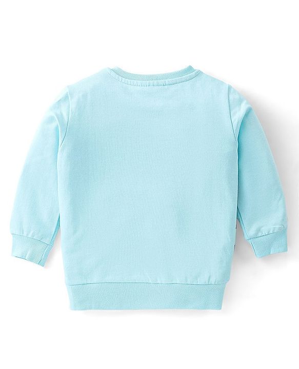 Babyhug Cotton Knit Full Sleeves T-Shirt & Lounge Pant Set The Avengers Print - Blue