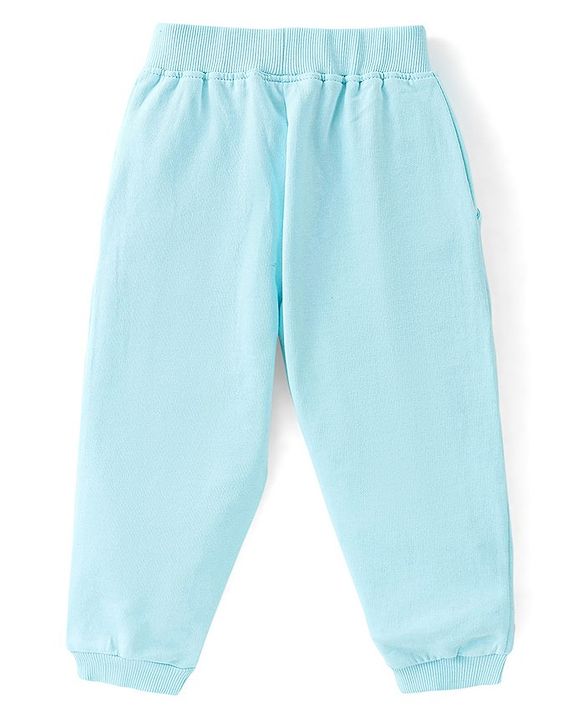 Babyhug Cotton Knit Full Sleeves T-Shirt & Lounge Pant Set The Avengers Print - Blue