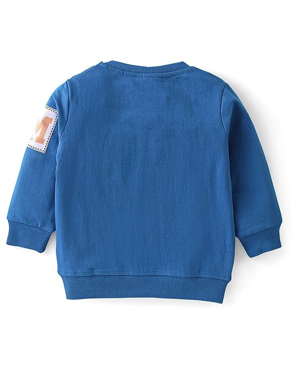 Babyhug Cotton Knit Full Sleeves  T-Shirt & Lounge Pant Set Mickey Print - Blue