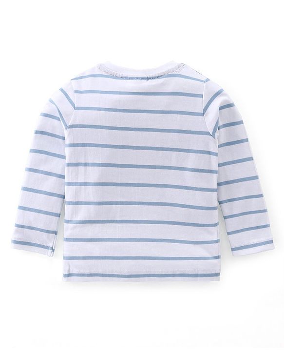 Babyhug Cotton Knit  Full Sleeves Paw Patrol Printed T-Shirt & Lounge Pant Set - Blue & White