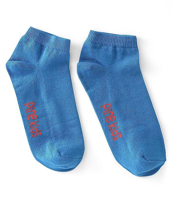 Pine Kids Ankle Socks With Star Design Pack Of 3 - Red Green & Black