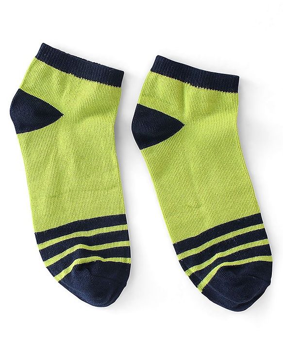 Pine Kids Ankle Socks Pack Of 5 Striped - Red Green & Black