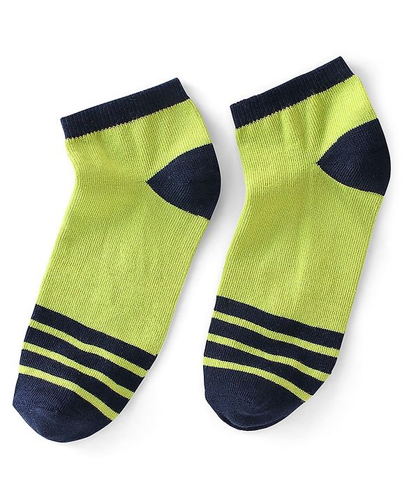Pine Kids Ankle Socks Pack Of 5 Striped - Red Green & Black