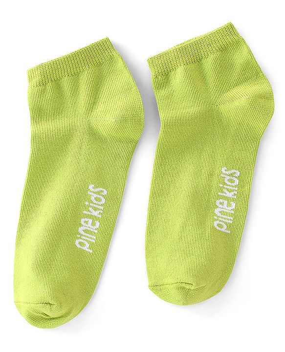 Pine Kids Ankle Socks Pack Of 5 Striped - Red Green & Black
