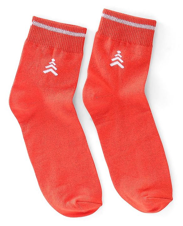 Pine Kids High Ankle Length Striped & Basketball Design Socks Pack of 3 - Multicolour