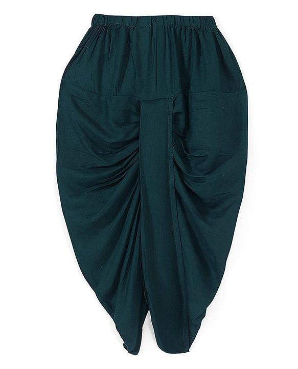 Babyhug Woven Full Sleeves Embroidered Kurta & Dhoti Set - Green