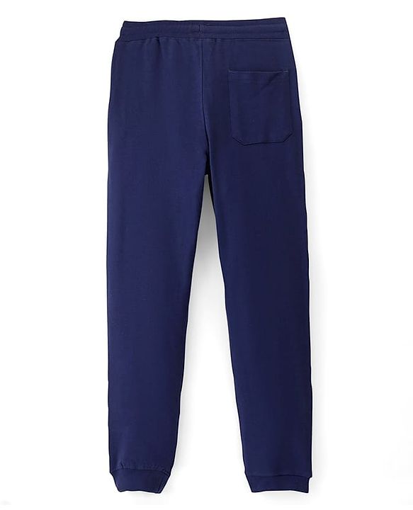 Pine Kids Full Length Printed Track Pants - Blue