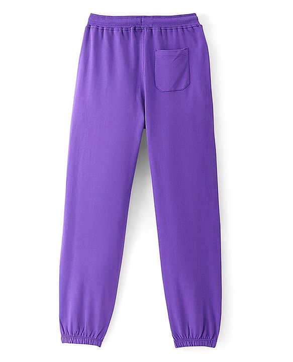 Pine Kids 100% Cotton Full Length Lounge Pant Floral Printed - Purple Coralitis