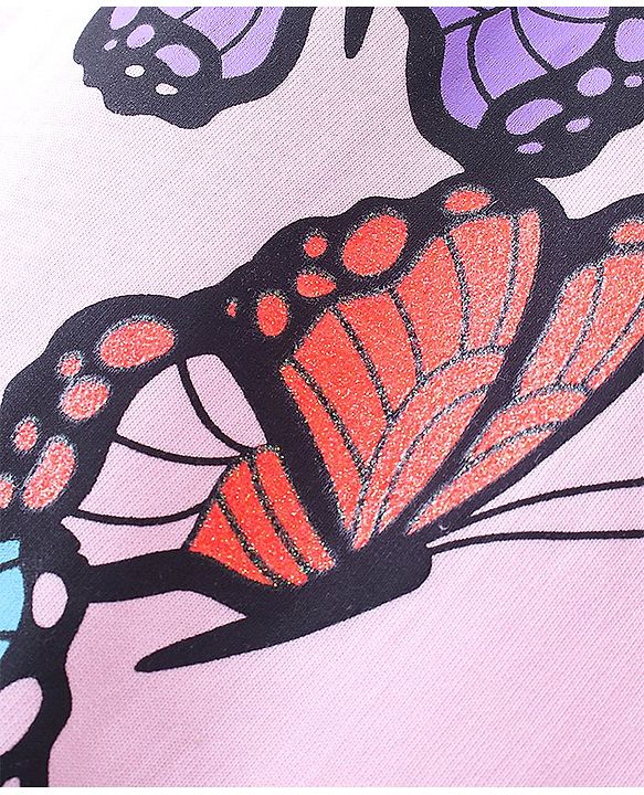 Pine Kids Full Length Butterfly Printed Track Pants  - Tender Touch