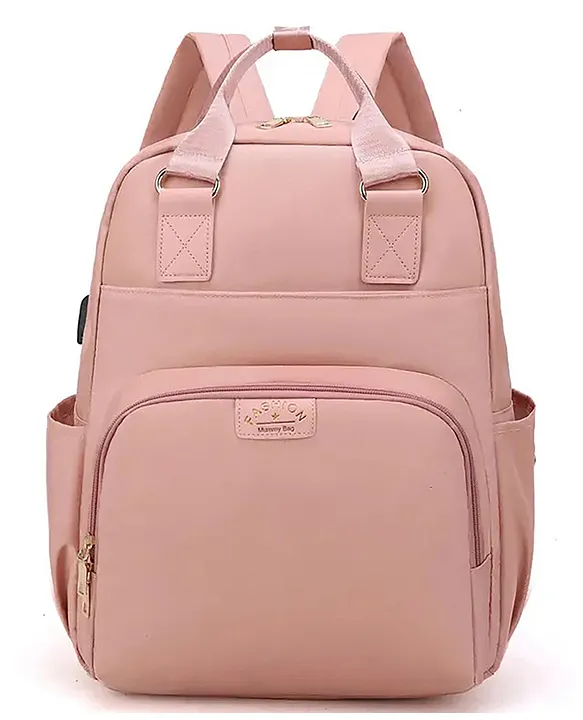 Pink backpack changing discount bag