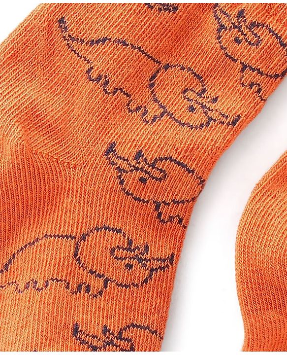 Cute Walk by Babyhug Anti Bacterial Ankle Length Dino Designs Socks Pack of 3 - Multicolour