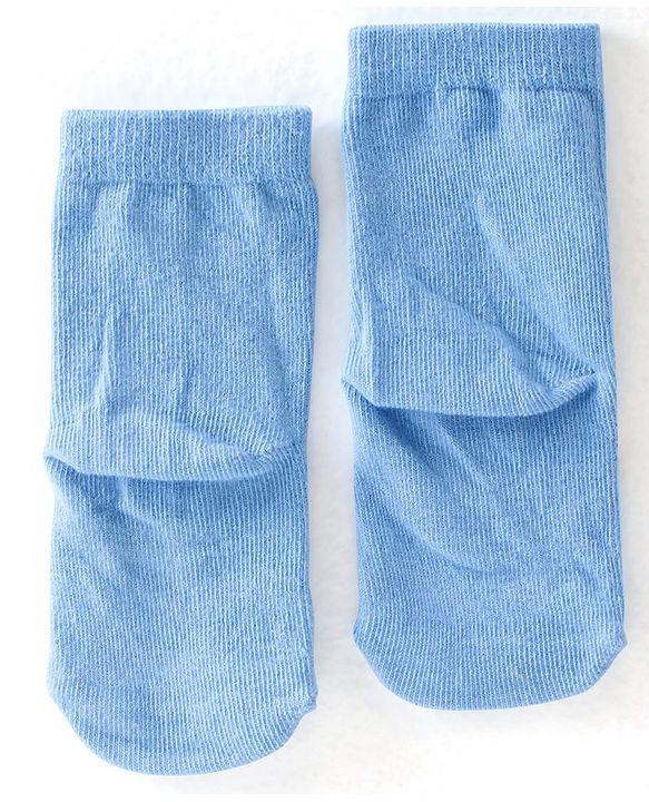 Cute Walk By Babyhug Cotton Knit Anti Bacterial Ankle Length Socks Tiger Design Pack Of 3 - Multicolour