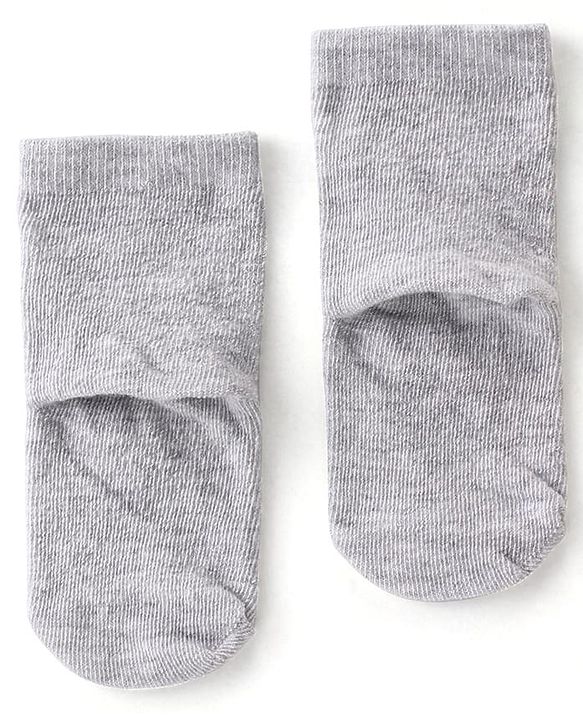 Cute Walk By Babyhug Cotton Knit Anti Bacterial Ankle Length Socks Star Design Pack Of 3 - Multicolour