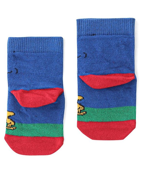 Cute Walk By Babyhug Paw Patrol Anti Bacterial Ankle Length Terry Socks- Blue