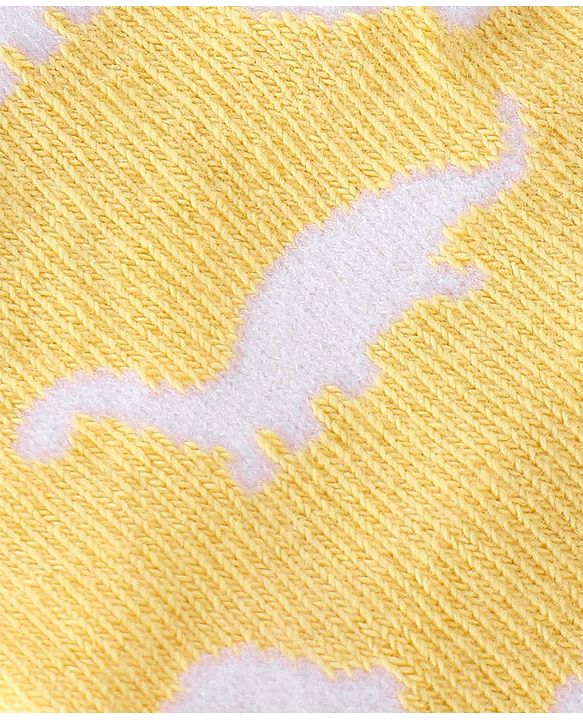 Cute Walk By Babyhug Anti Bacterial Ankle Length Socks Stripes & Dino Design Pack Of 3 - Yellow & Blue