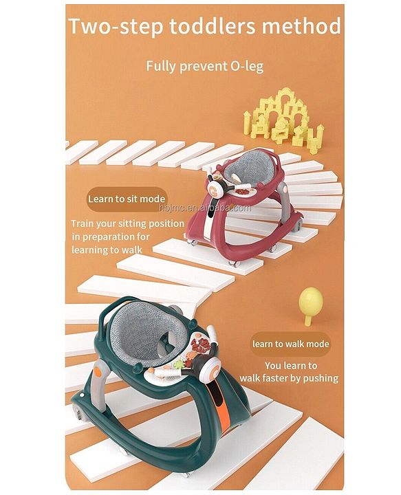Babyhug 4 in 1 Discover & Play Musical Baby Walker with Adjustable Speed & Fancy Multi Gear Toys- Green