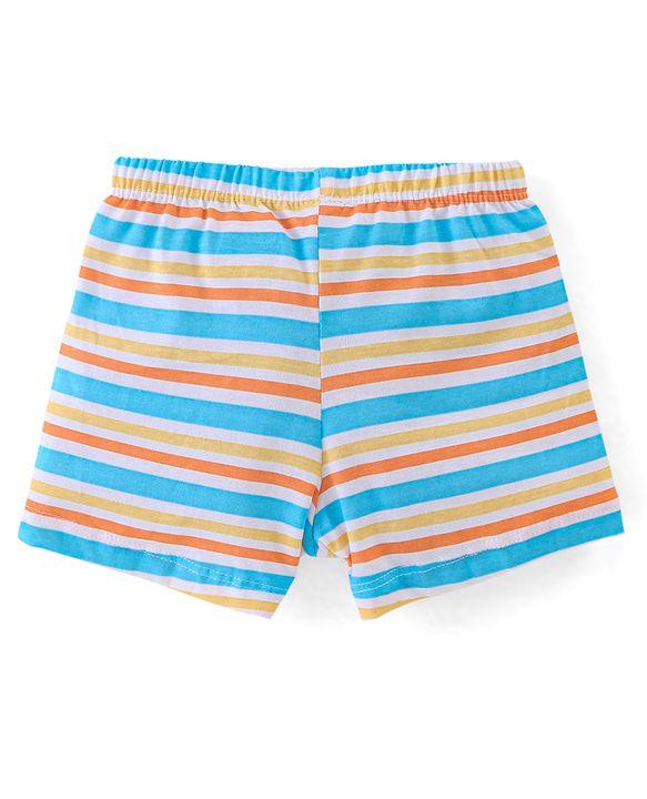 Babyhug 100% Cotton Bear Printed Trunk Pack of 3 - Multicolour