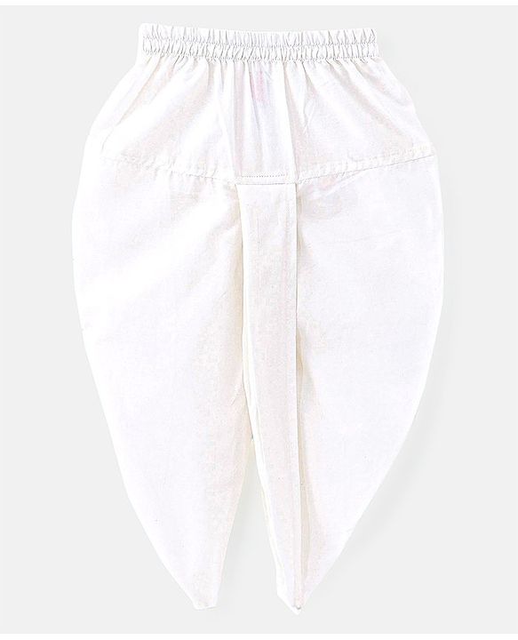 Babyhug Sequenced Embroidered Kurta With Solid Dhoti Set -Navy