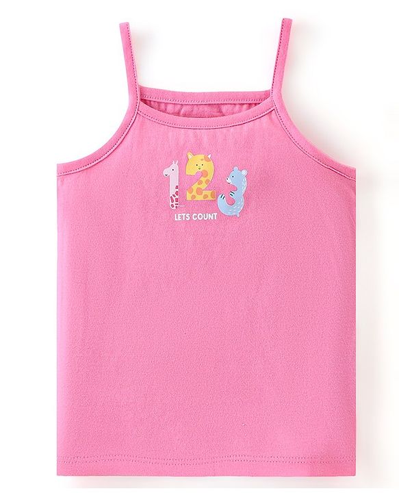 Babyhug 100% Cotton Sleeveless Slips Polka Dot Print Pack of 3 - Multicolour