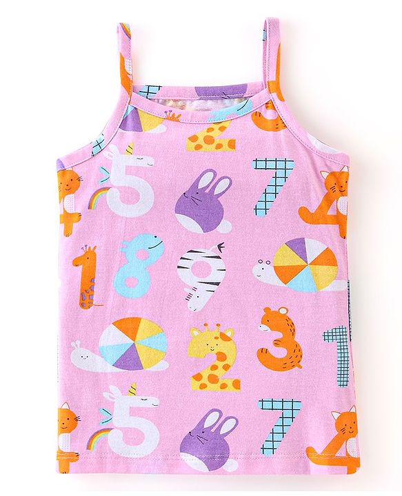 Babyhug 100% Cotton Sleeveless Slips Polka Dot Print Pack of 3 - Multicolour