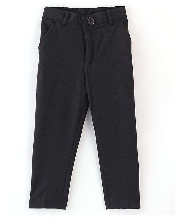 Babyhug Woven Full Sleeves Stretch Fit Five Piece Party Suit Solid Colour-  Rust & Black