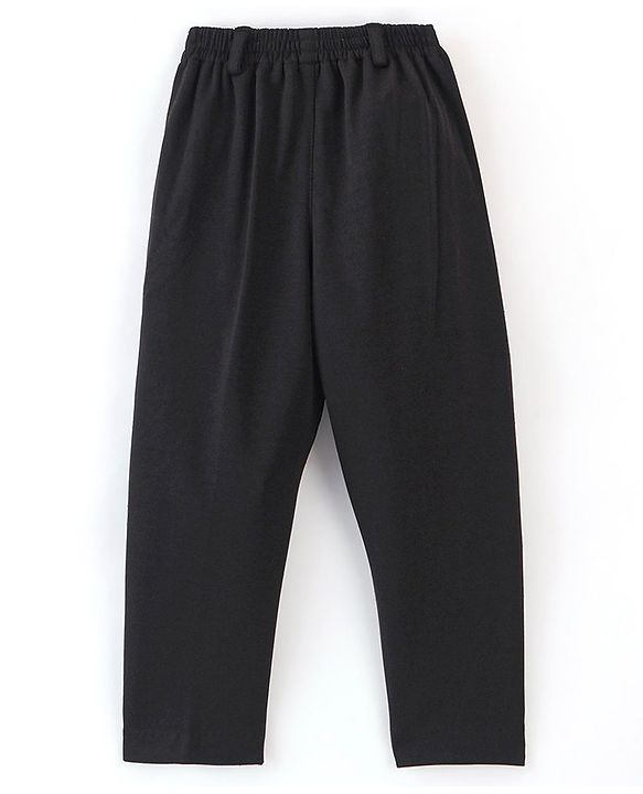 Babyhug Woven Full Sleeves Stretch Fit Five Piece Party Suit Solid Colour-  Rust & Black