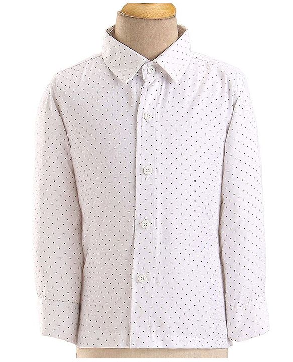 Babyhug Woven Full Sleeves Stretch Fit Party Suit With Bow - Green & White