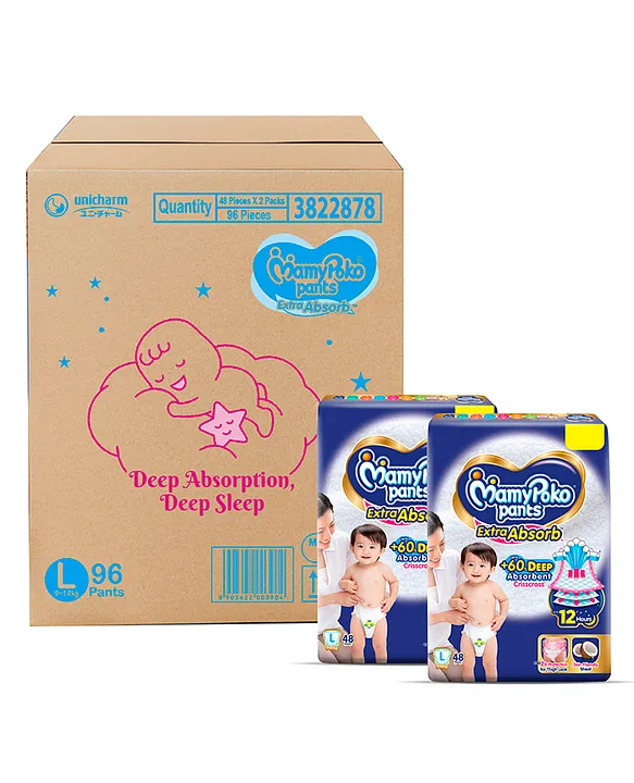 Buy MamyPoko Pants Extra Absorb Diaper suitable for up to 5 Kg of New Born  Baby, Pack of 5 Online at Low Prices in India - Amazon.in