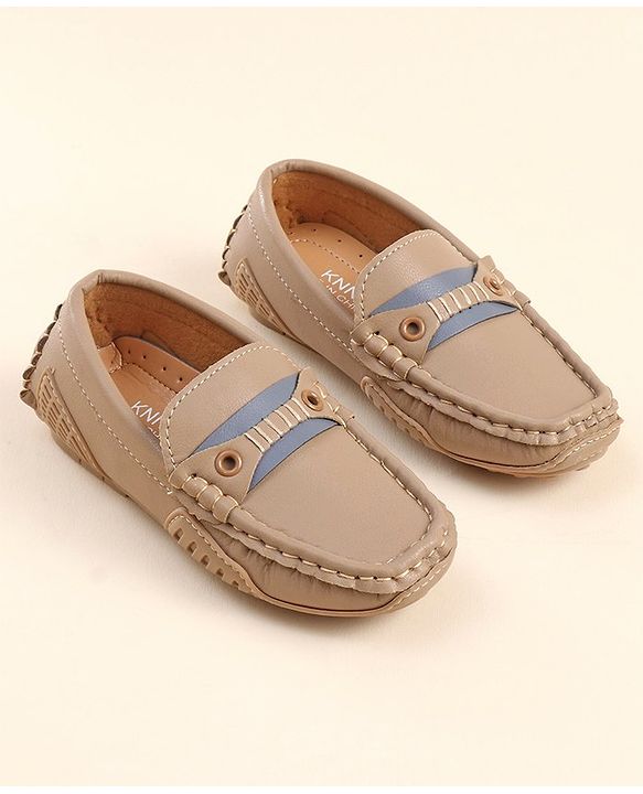 Cute Walk by Babyhug Slip On Party Wear Loafers - Light Brown