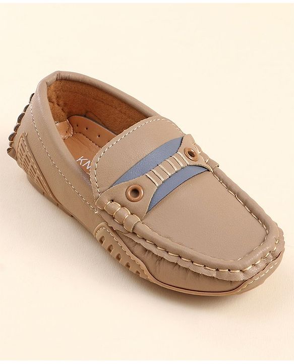 Cute Walk by Babyhug Slip On Party Wear Loafers - Light Brown