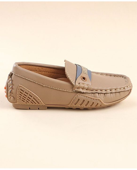 Cute Walk by Babyhug Slip On Party Wear Loafers - Light Brown