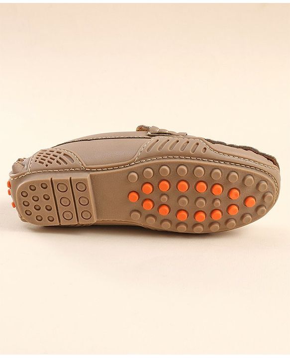 Cute Walk by Babyhug Slip On Party Wear Loafers - Light Brown