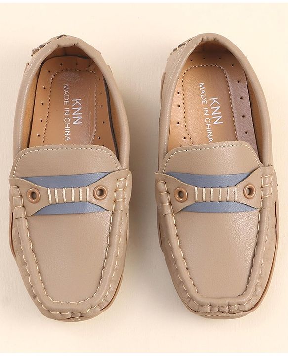 Cute Walk by Babyhug Slip On Party Wear Loafers - Light Brown
