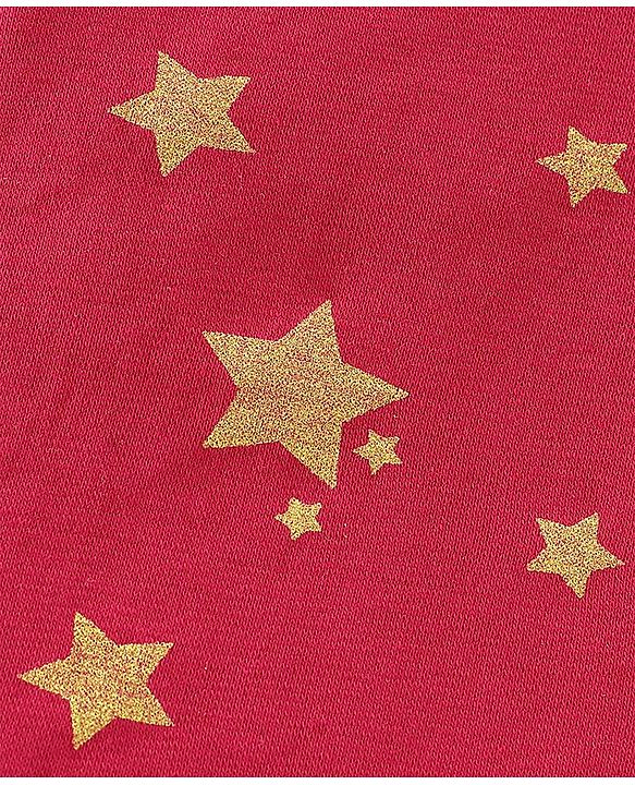 Babyhug 100% Cotton Knit Full Sleeves Skivi T-Shirt Polka Dot Print - Maroon