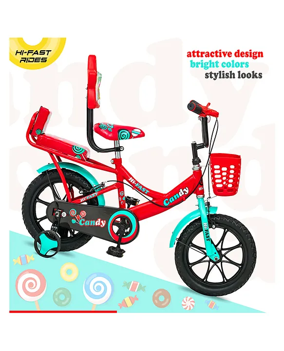 Hi Fast Candy With Back Seat and 95 Assembled 14 T Road Cycle Red info