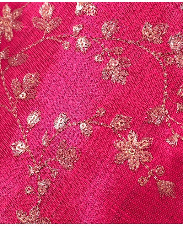 Babyhug Sleeveless Embroided Choli with Embroided Lehenga & Dupatta - Sky Blue